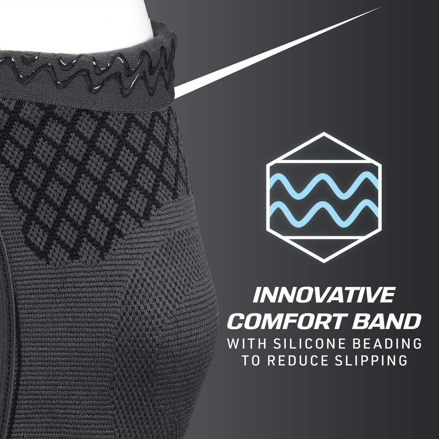 ACE Brand Flex Comfort Compression Knee Sleeve with Stabilizers
