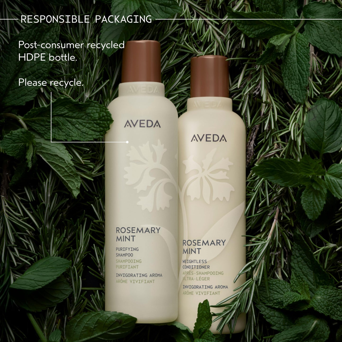 Aveda Rosemary Mint Purifying Shampoo | Clarifying Shampoo | Gently Removes Buildup, Adds Shine | For Normal to Oily Hair, Fine to Medium Hair | Invigorating Aroma| 97% Naturally Derived*