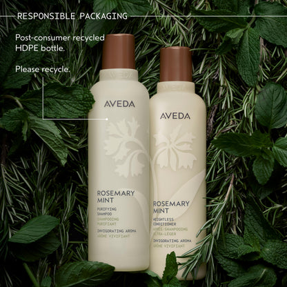 Aveda Rosemary Mint Purifying Shampoo | Clarifying Shampoo | Gently Removes Buildup, Adds Shine | For Normal to Oily Hair, Fine to Medium Hair | Invigorating Aroma| 97% Naturally Derived*