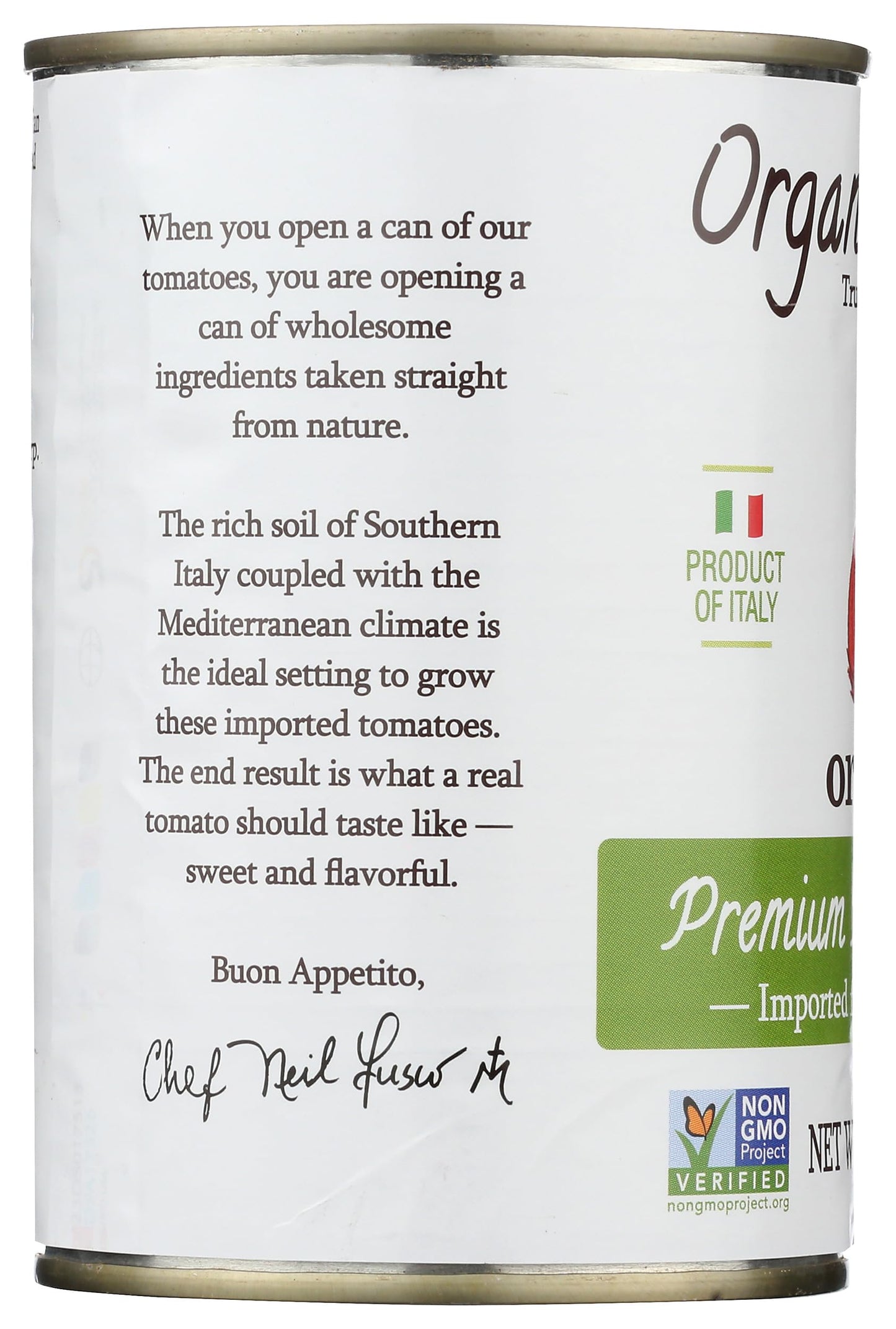 ORGANICO BELLO Organic Diced Tomatoes, 14.28 OZ
