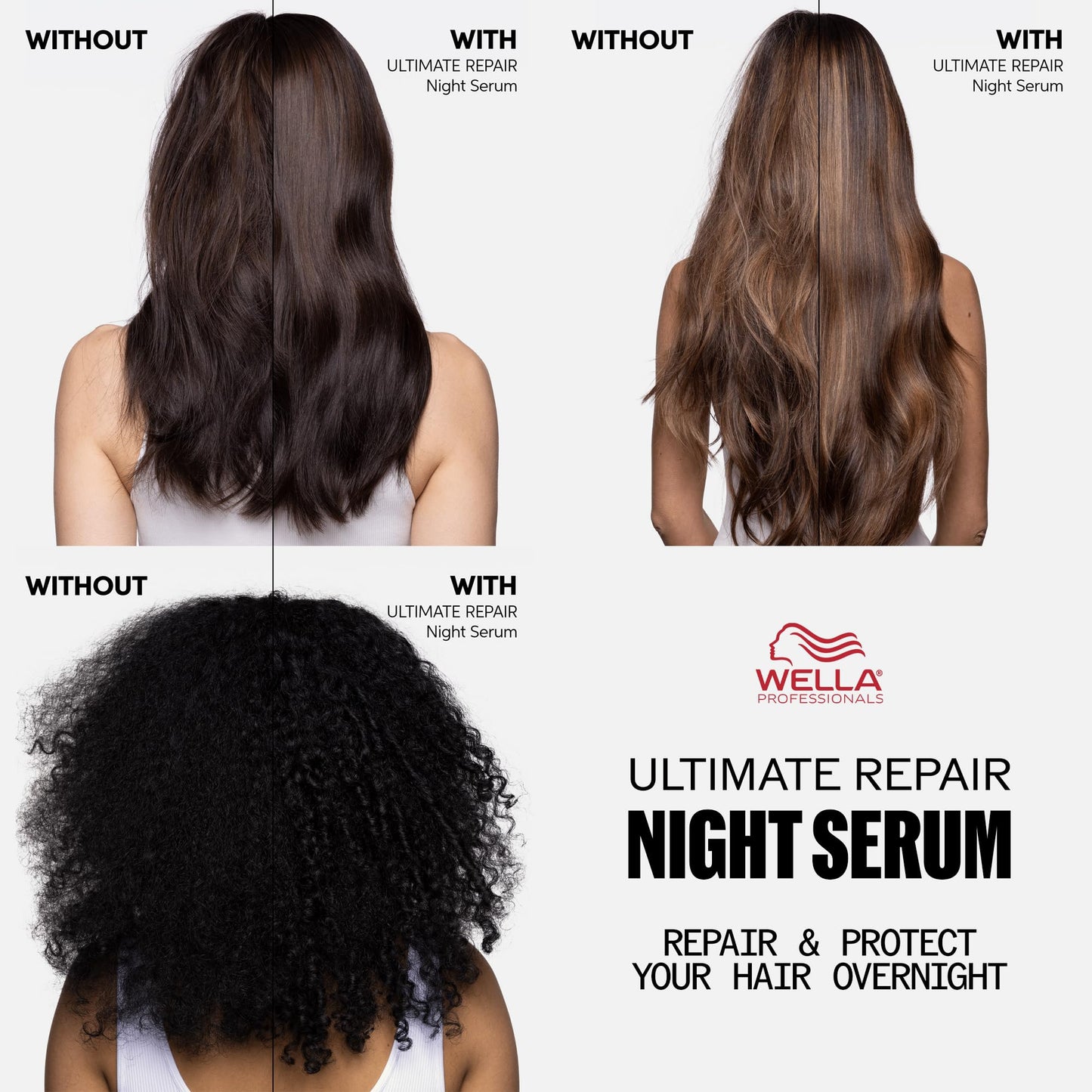 Wella Professionals ULTIMATE REPAIR Night Serum | Overnight Leave-in Treatment for Dull, Dry, Frizzy Hair | Repair Breakage & Protect Against Night Stressors | All Hair Types - Packaging May Vary