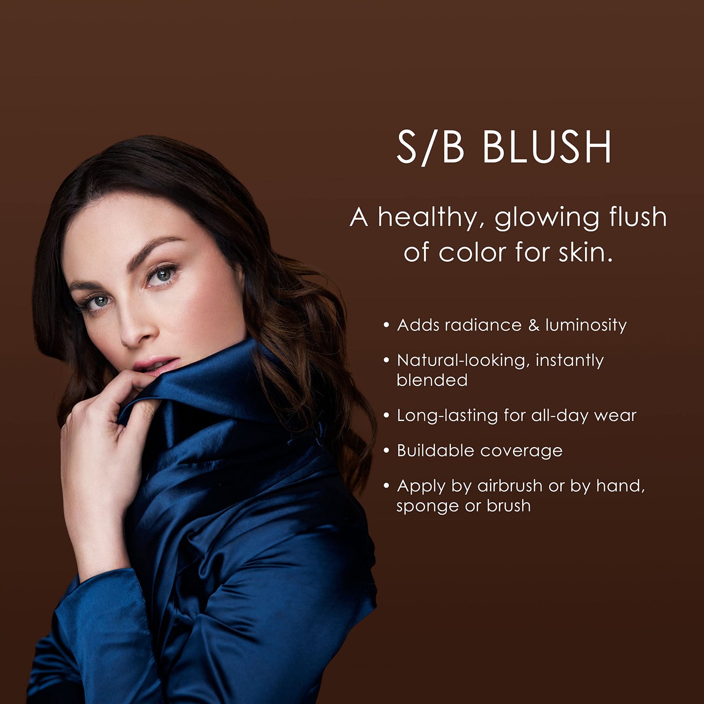 TEMPTU S/B Silicone-Based Airbrush Blush: Long-Lasting Makeup, Dewy Buildable Coverage Luminous, For All Skin Types