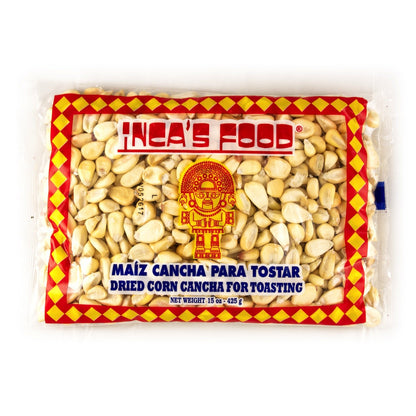 Inca's Food Maiz Cancha para Tostar - Peruvian Dried Corn for Toasting - 15 ounces