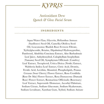 KYPRIS Antioxidant Intense Hydration Soothing