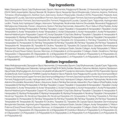 numbuzin No.9+ NAD+ BIO Lifting Full Face Mask, Peptide & Collagen Two-Piece Firming Mask for a Smooth, Defined-Looking Skin Finish, 4 Sheets + Lifting Band
