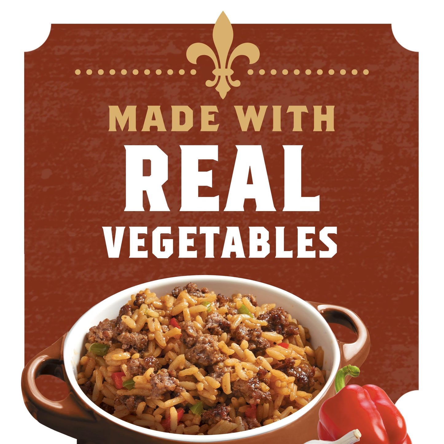 Zatarain's Rice Mix, Dirty Rice, Family Size, Gluten Free, No MSG Added, Long Grain White Rice, Onions and Bell Peppers with Cajun Seasonings, Made with Real Vegetables, 12 oz