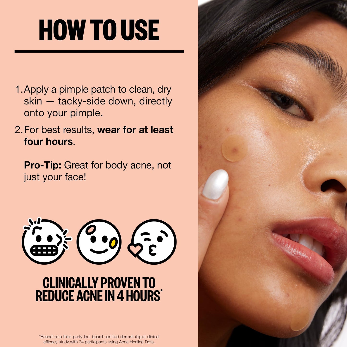 PEACE OUT Acne Day & Night Duo, Invisible Acne Patches for Day + Healing Overnight Acne Treatment, Clear Blemishes Fast with 2% Salicylic Acid, Retinol & Aloe Vera, 20 Dots