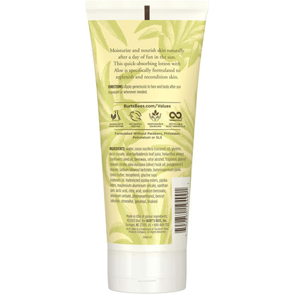 Burt's Bees Mothers Day Gifts, After Sun Lotion with Hydrating Aloe Vera & Coconut Oil - Summer Essentials, Sunburn Relief, Natural After Sun Soother, 6 oz