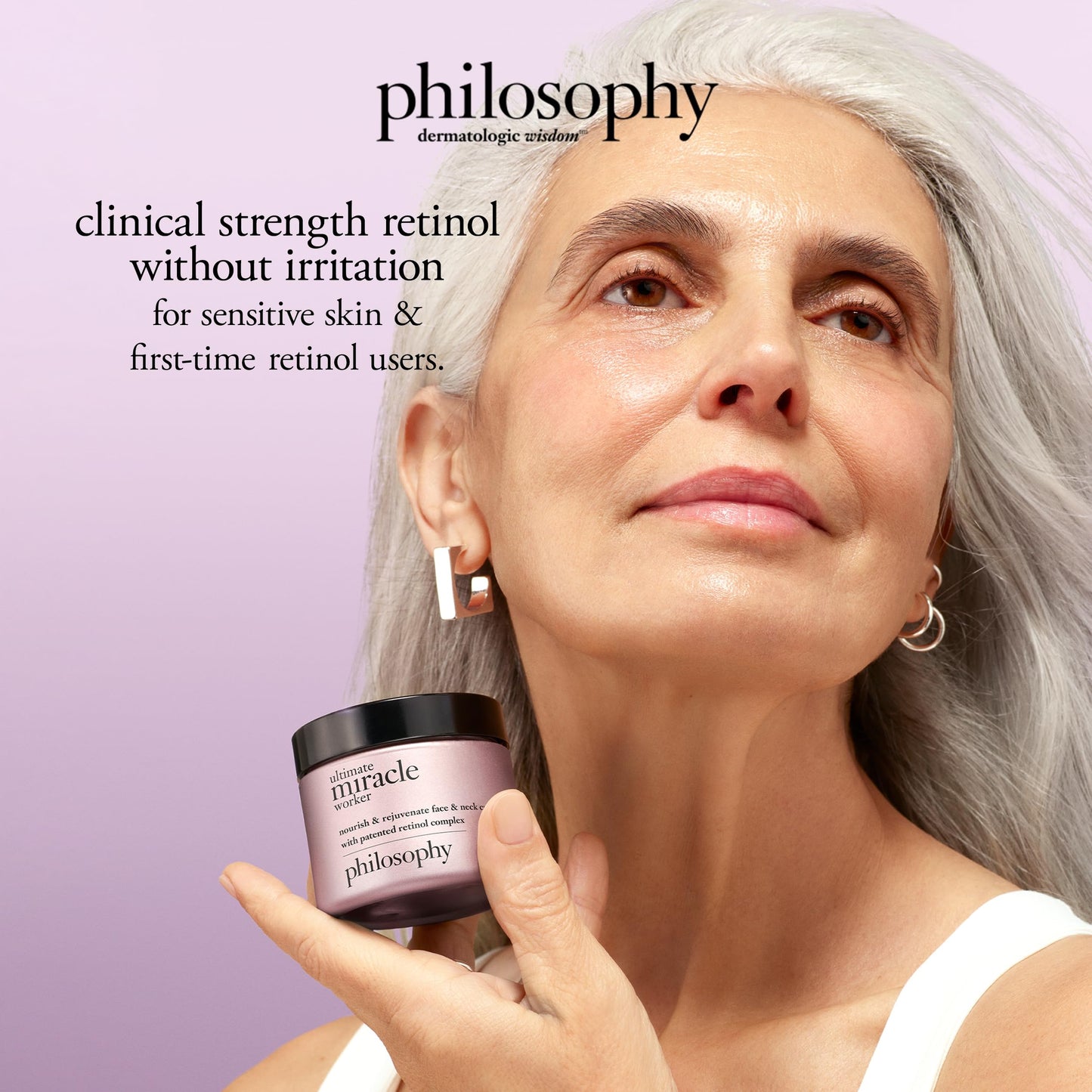 philosophy ultimate miracle worker nourish & rejuvenate face & neck cream - with patented retinol, ceramides & pro-collagen peptides - smoothes fine lines & wrinkles - fast absorbing moisturizer