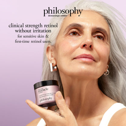philosophy ultimate miracle worker nourish & rejuvenate face & neck cream - with patented retinol, ceramides & pro-collagen peptides - smoothes fine lines & wrinkles - fast absorbing moisturizer