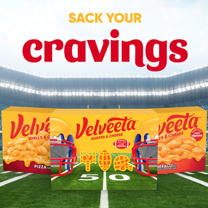 Velveeta Football Shapes & Cheese Macaroni and Cheese Dinner, 10 oz Box