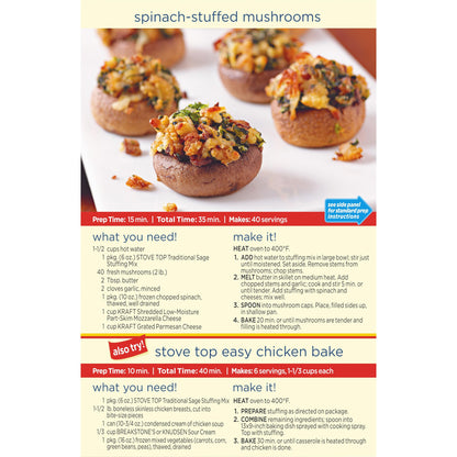 Stove Top Traditional Sage Stuffing Mix (6 oz Box)