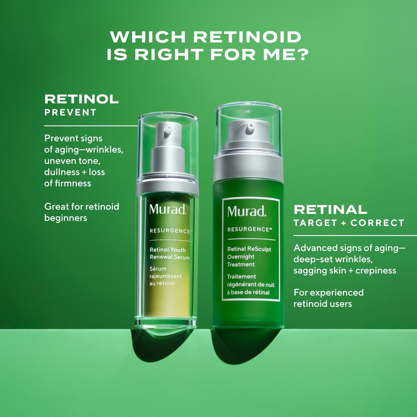 Murad Retinal ReSculpt Overnight Treatment - Advanced Face and Neck Serum with Encapsulated Retinal, Kangaroo Paw, Olive, & Oat Smooths Deep Wrinkles and Crepey Skin, & Lifts Sagging Skin