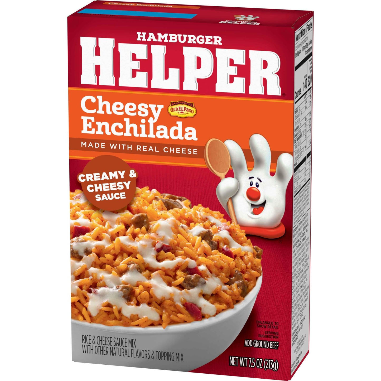 Hamburger Helper Cheesy Enchilada Pasta Meal (7.5 oz - 12 Pack) No Artificial Flavors, Ready in 3 Easy Steps, Quick Meals Perfect for Midweek Dinners, Busy Evenings & Families On-the-Go