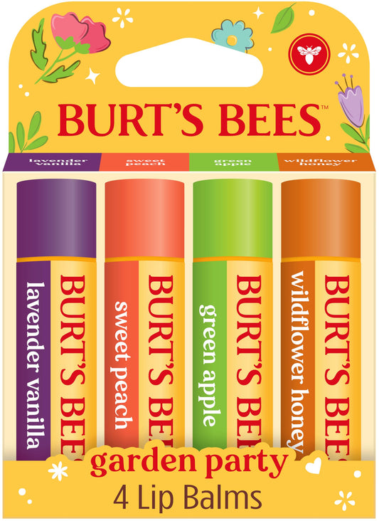 Burt's Bees Easter Basket Stuffers, All Weather SPF 15 Lip Balm, Water-Resistant Lip Moisturizer, Tint-Free, Natural Conditioning Treatment, 2 Tubes, 0.15 oz.