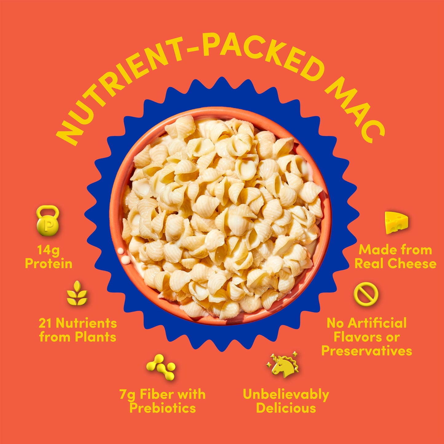 Goodles Shella Good Aged White Cheddar and Shells Pasta - Nutrient Packed with Real Cheese, Fiber, Protein, Prebiotics, Plants, & Vegetables | Non-GMO, Organic Ingredients