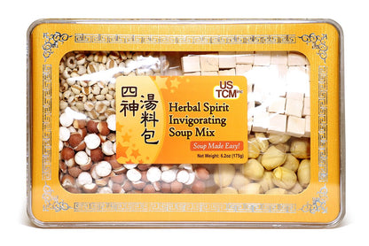 Herbal Spirit Invigorating Soup Mix Soup Base Four God Soup Four Miracle Soup Si Shen Tang 四神湯料包 Soup Made Easy! 3-4 Servings 6.2oz