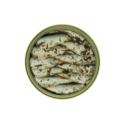 Grilled Catch Wild Caught Brisling Sardines in Olive Oil with Provence Seasoning 5.6-Ounce Cans (Pack of 6)