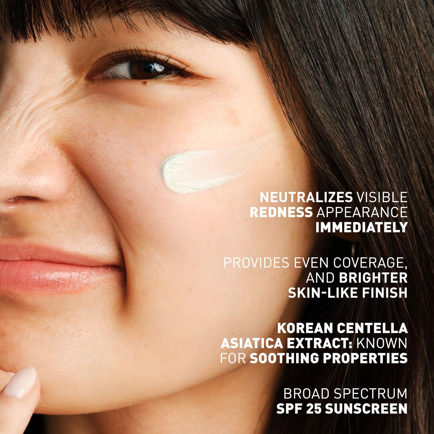 Erborian CC Red Color Correcting SPF 25 Green Pigment Cream, Neutralizes Redness, Calms Skin, Lightweight, Tone‑Perfecting Primer, Korean Skincare