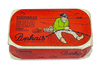 Pinhais Canned Sardines in Tomato Sauce, 4.4 oz (Pack of 4)