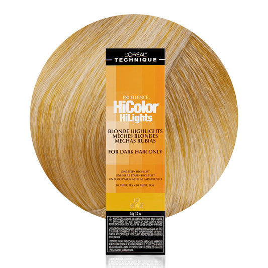 L'Oréal Technique HiColor Blonde HiLights Permanent Hair Color for Dark Hair | Intense Blonde Highlights | No Pre-Lightening Required | No-Drip Creme | Quick Processing Time | Golden Blonde