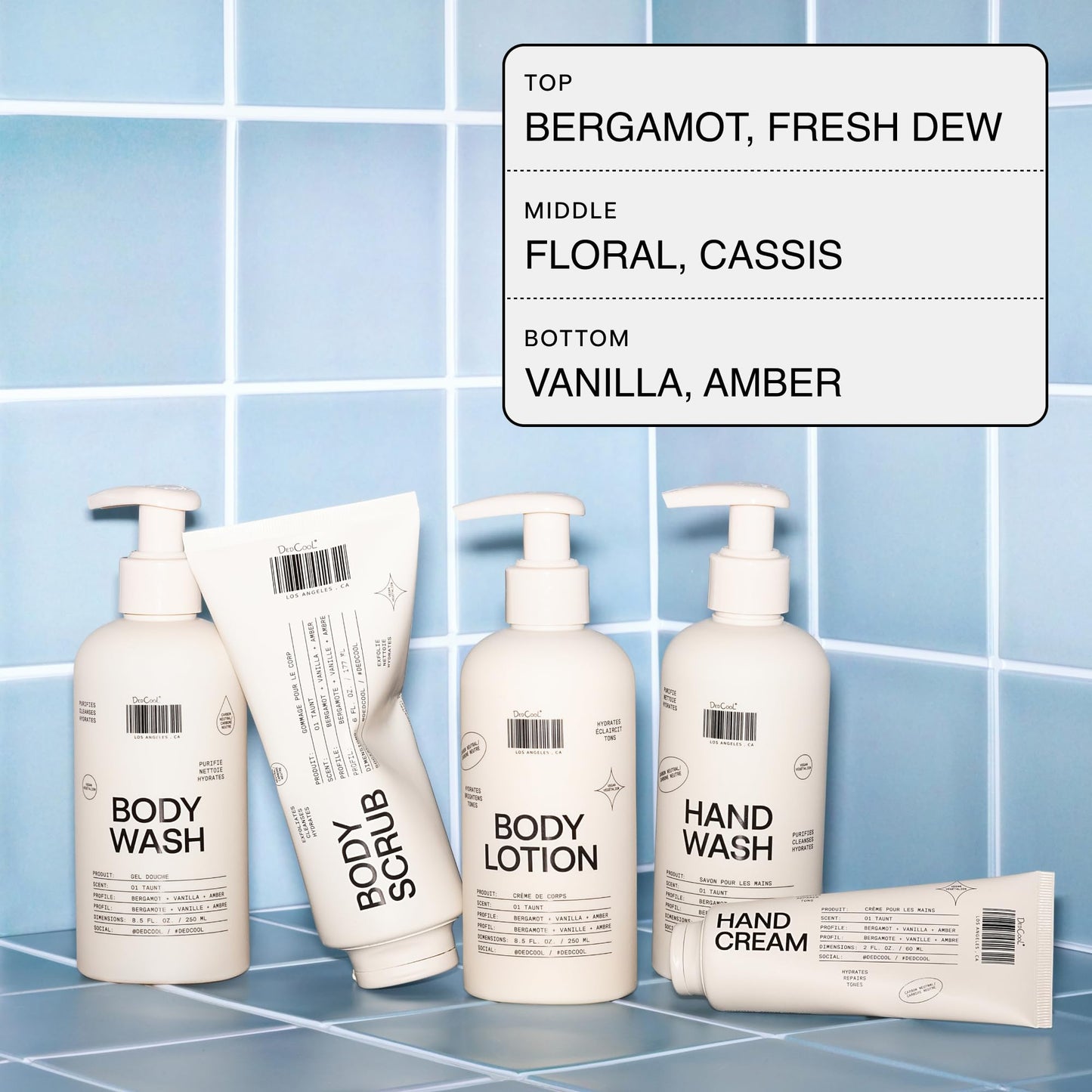 DedCool Body Lotion | 01 Taunt | Ceramides, Snow Mushroom & Meadowfoam Oil | Bergamot, Dew, Cassis, Vanilla & Amber | Non-Toxic, Vegan | 8.5 fl oz