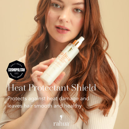 Rahua Heat Protectant Shield Spray, Vegan Lightweight Heat Protection for All Hair Types, Thermal Styling Primer, Morete & Hibiscus, Shea & Quinoa, Tropical Guava & Coconut Scent, 6.5 Fl Oz