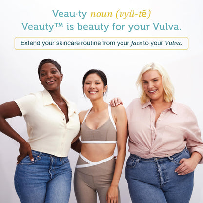 SAY LA V. Hydrating Veauty Cream, Intimate Vulva Moisturizing Skincare for Dryness with Prebiotics, Hyaluronic Acid, Vitamin E, pH Balanced, Fragrance-Free, Gyno & Derm Tested, 2 Fl Oz