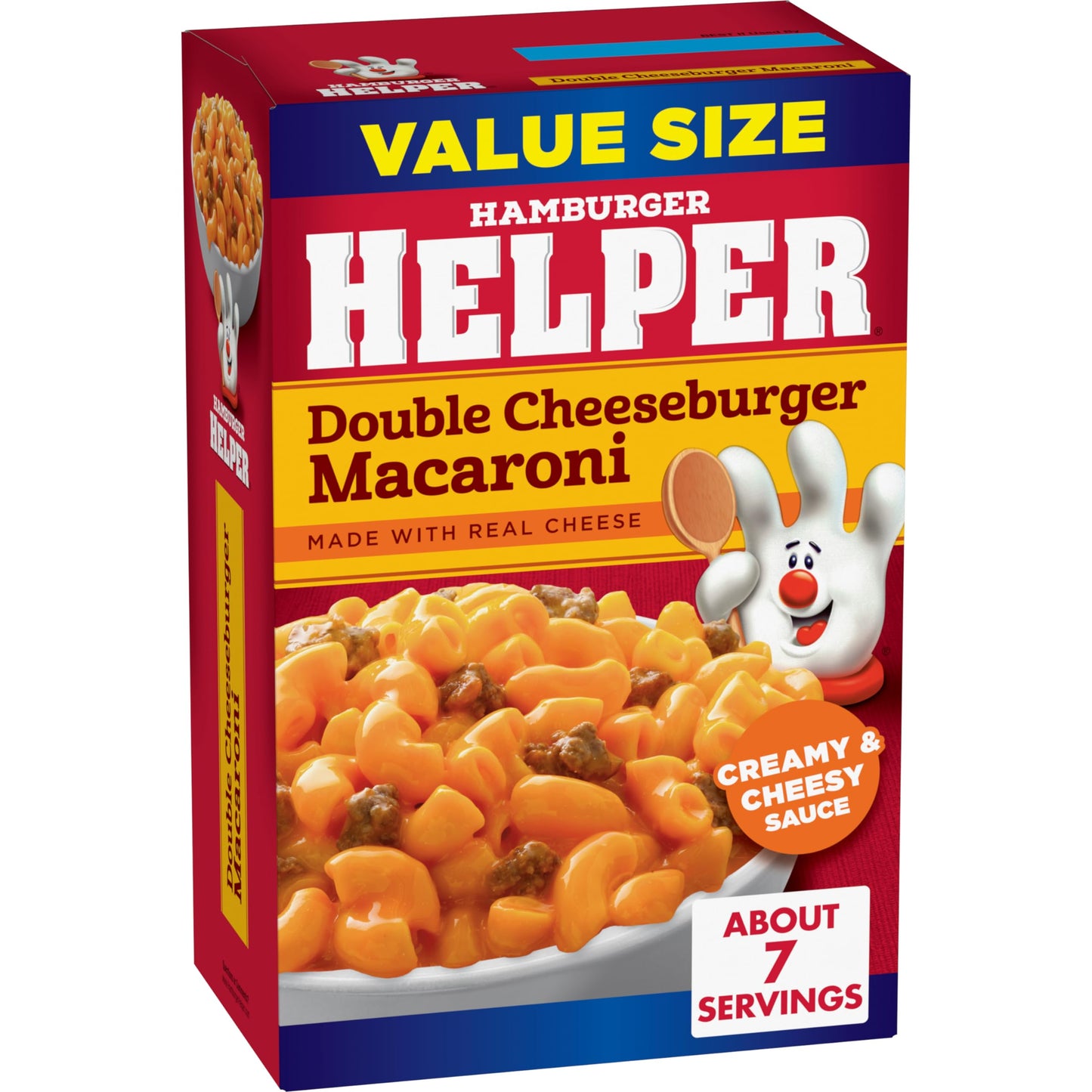 Hamburger Helper Double Cheeseburger Macaroni Value Size Pasta Meal (9.6 oz - 6 Pack) No Artificial Flavors, Ready in 3 Easy Steps, Quick Meals for Midweek Dinners, Busy Evenings & Families On-the-Go