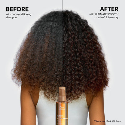 Wella Professionals ULTIMATE SMOOTH Miracle Oil Serum for Dry, Dull & Frizzy Hair | Nourishes, Smooths & Adds a Silky Shine | With Squalane & Omega 9 | Heat Protectant | Color Safe