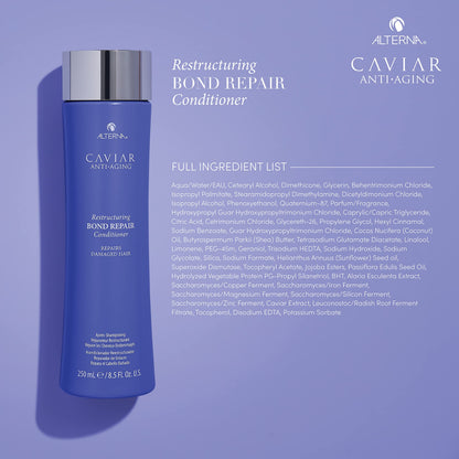 Alterna CAVIAR Anti-Aging Restructuring Bond Repair Conditioner | For Brittle, Damaged and Split Ends | Repairs, Strengthens & Protects Damaged Hair | Sulfate Free