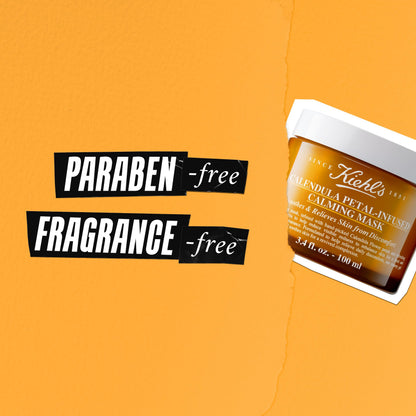 Kiehl's Calendula Petal Infused Calming Mask, Hydrating & Soothing Gel Face Mask for All Skin Types, Refreshes Dry Skin, with Calendula & Aloe Vera, Paraben-free, Fragrance-free