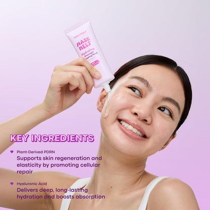 TONYMOLY Mask Melt PDRN + Hyaluronic Acid Wrapping Mask, Overnight Hydrating Face Mask with Second-Skin Technology for Firmness, Elasticity & Radiance, Deep Moisture Treatment, 2.7 fl oz