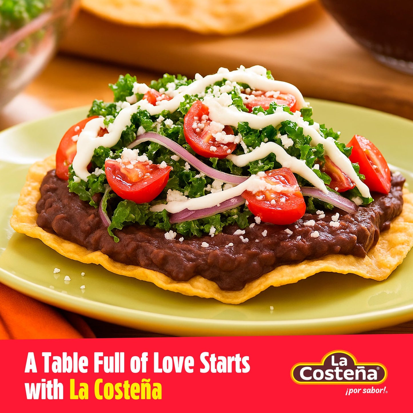 La Costeña Refried Black Beans - 60 Second Microwave Ready to Eat Meals for Mexican Food, Mexican Rice, Nacho Bean Dip, Bean Burrito, Burger, Carne Asada, Fajita & Taco Seasoning - 15.16oz, 8 Pack