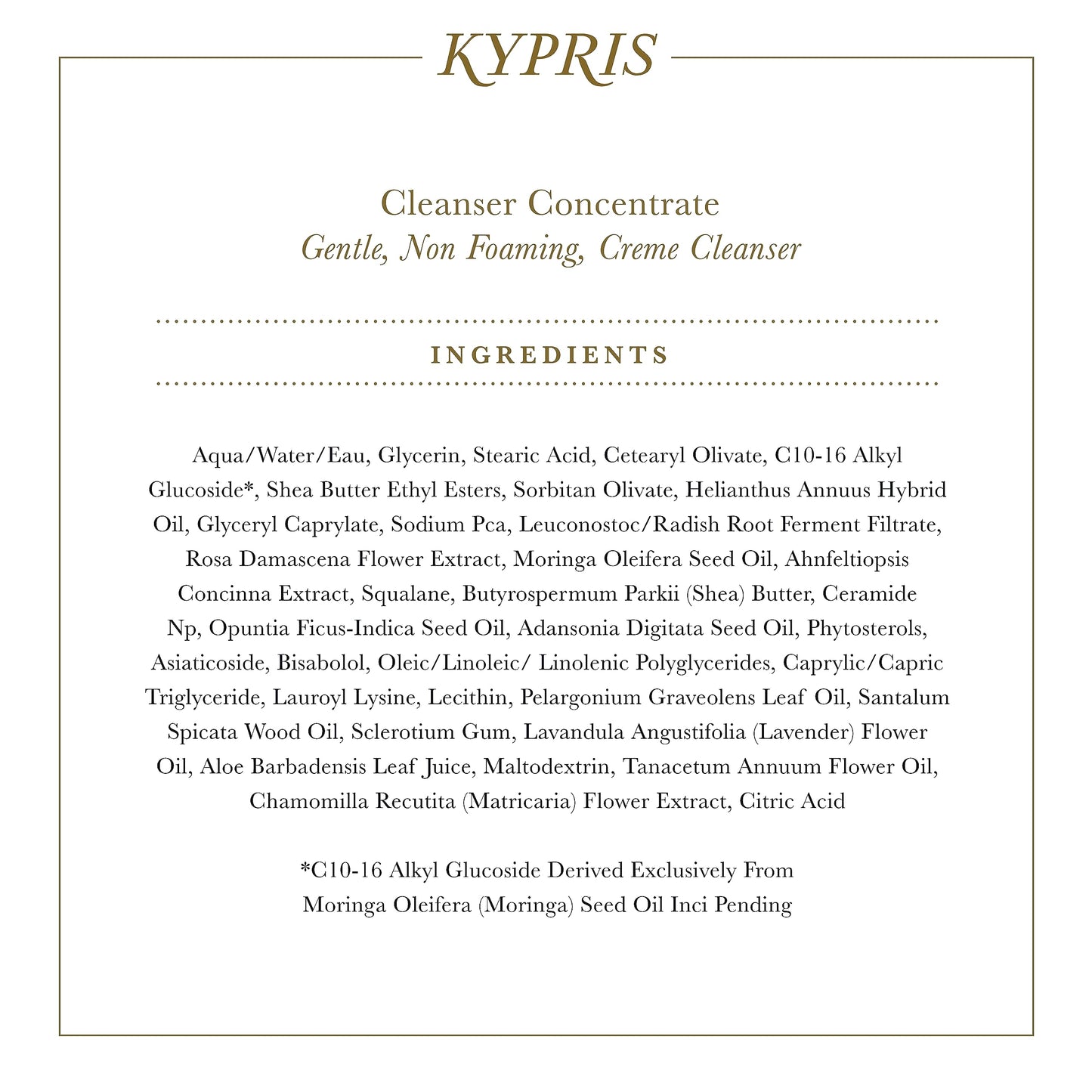 KYPRIS Cleanser Concentrate Softening Fermented