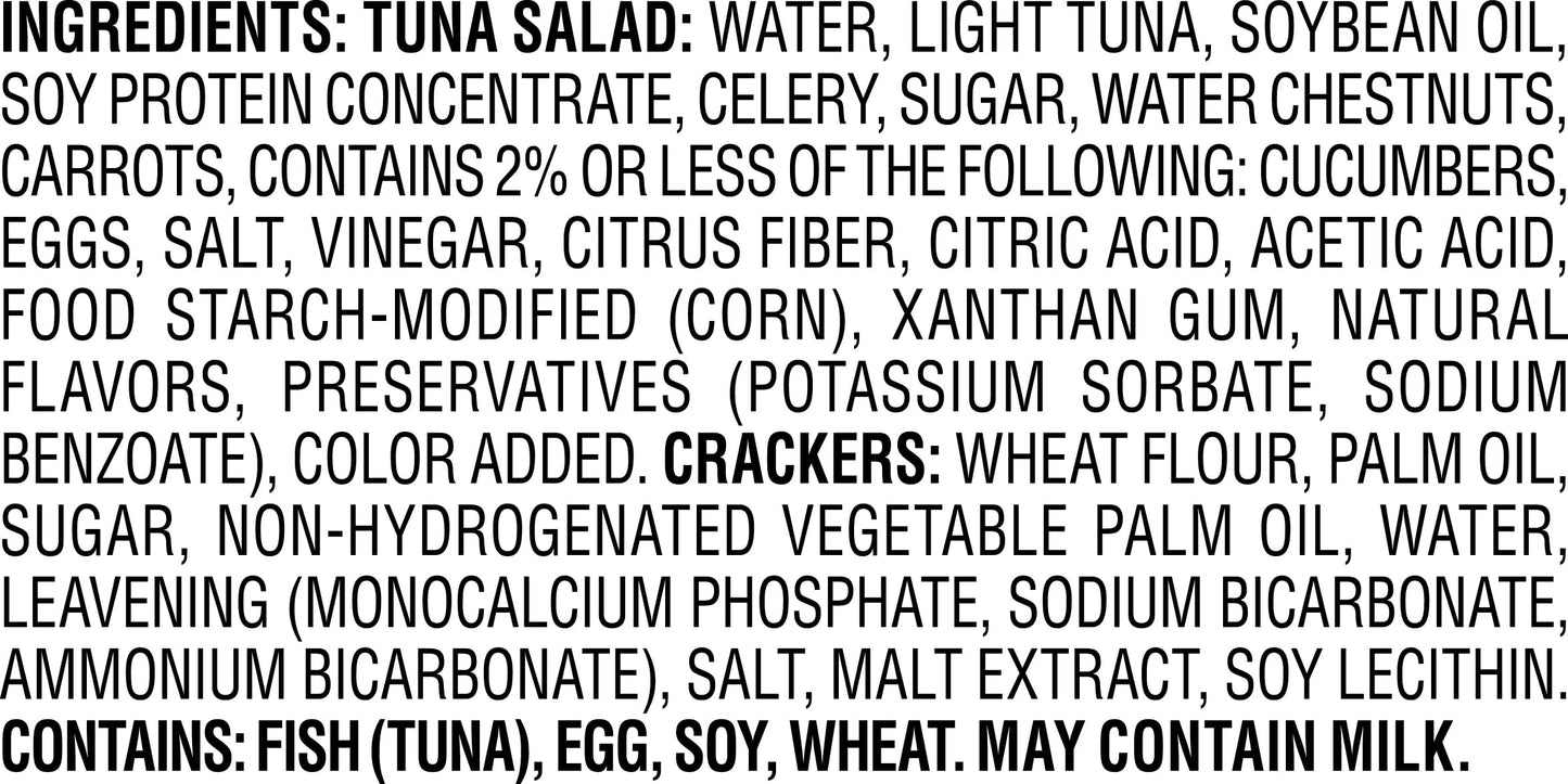 StarKist Snack-To-Go Ready to Eat Meals Tuna Salad Kit, 3.6 oz (1 Pack) Classic Tuna Salad with Crackers Kit