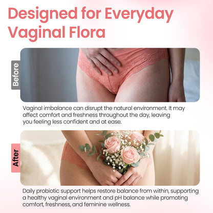 Vaginal Probiotics Gummies | ph Balance for Women | Prebiotics and Probiotics for Women | Pineapple Gummies for Women for ph Balance and Vaginal Health | Vaginal Odor Control 60 Gummies