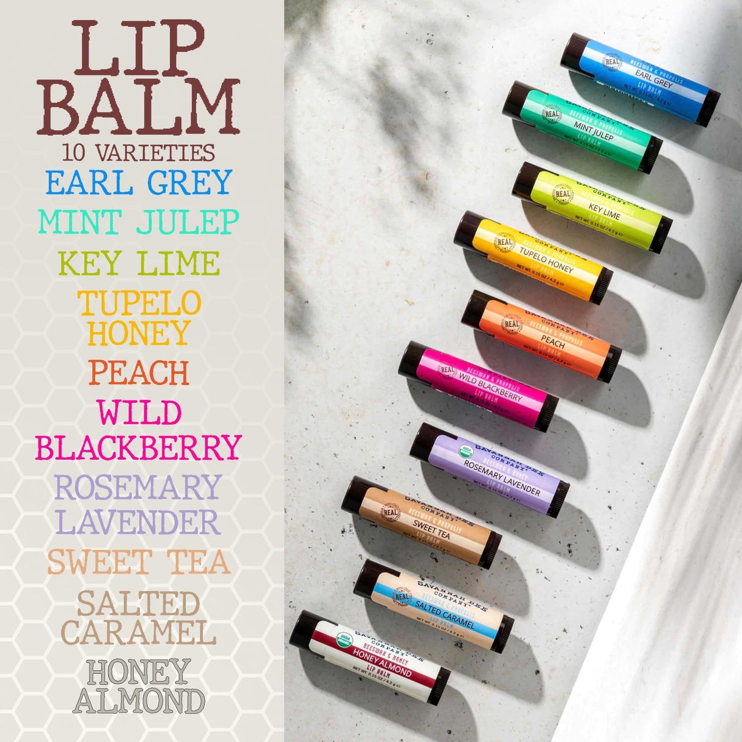 Savannah Bee Company Lip Balm - Silky Smooth Natural Balm (Wild Blackberry 3 pack)