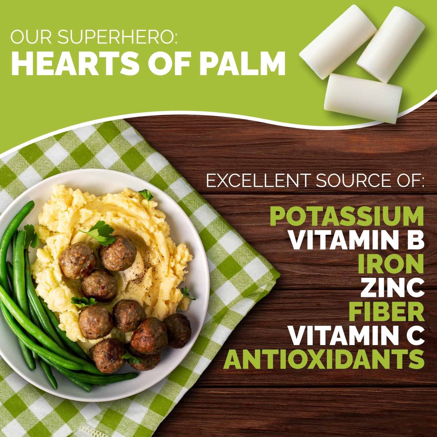 Palmini Mashed | Low-Carb, Low-Calorie Hearts of Palm Mash | Keto, Gluten Free, Vegan, and Non-GMO | As seen on Shark Tank | (12 Ounce Pouch - Pack of 3)