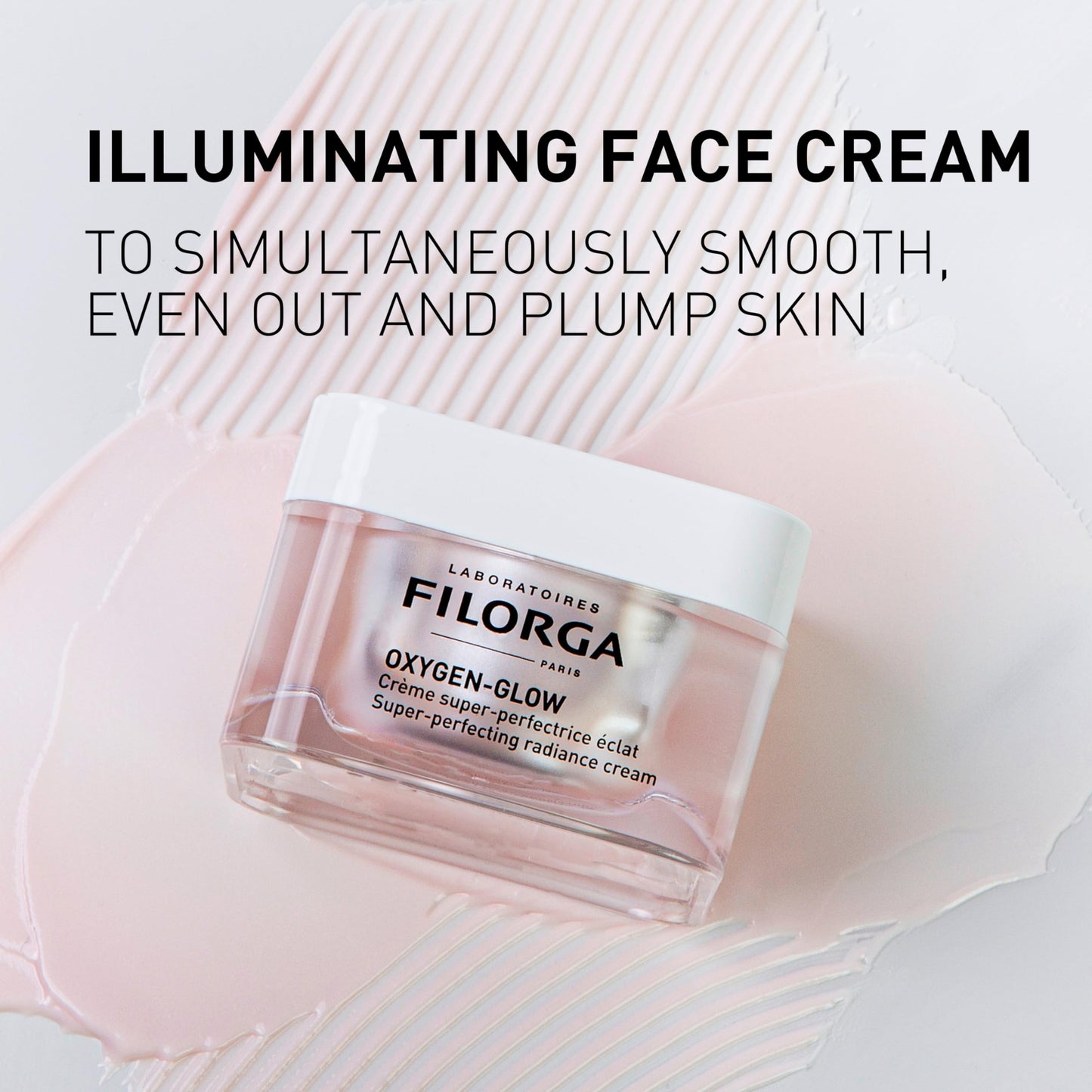 Filorga Oxygen-Glow Super-Perfecting Radiance Daily Skin Cream, Hydrating Treatment with a Moisturizing Boost of Hyaluronic Acid and Detoxifying Enzymes for a Flawless, Wrinkle Free Face, 1.69 fl. oz.