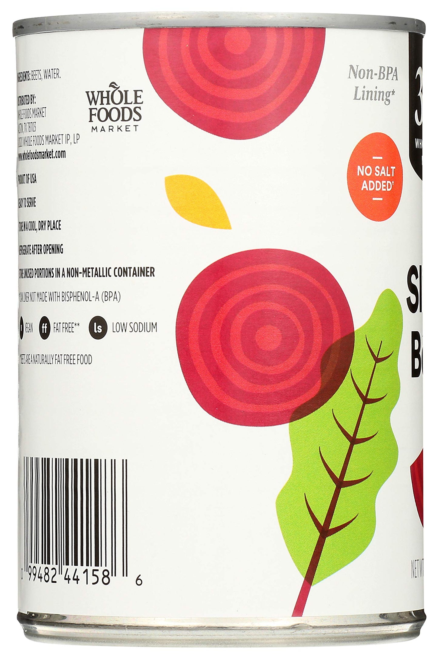 365 by Whole Foods Market, Sliced Beets No Salt Added, 15 oz