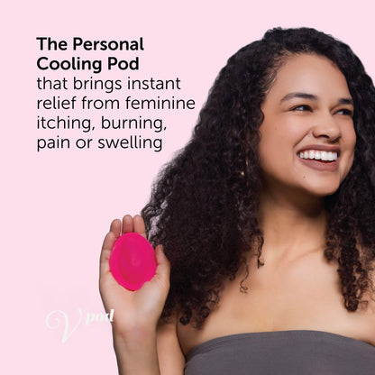 Feminine Cooling Gel Pod for Vaginal Discomfort | Single Use | Soothe Itching, Burning, Dryness & Swelling, Helps Yeast Infection, Peri-Menopause, Post-Partum Pain | Hypoallergenic, Odor-Free, 1 Pack