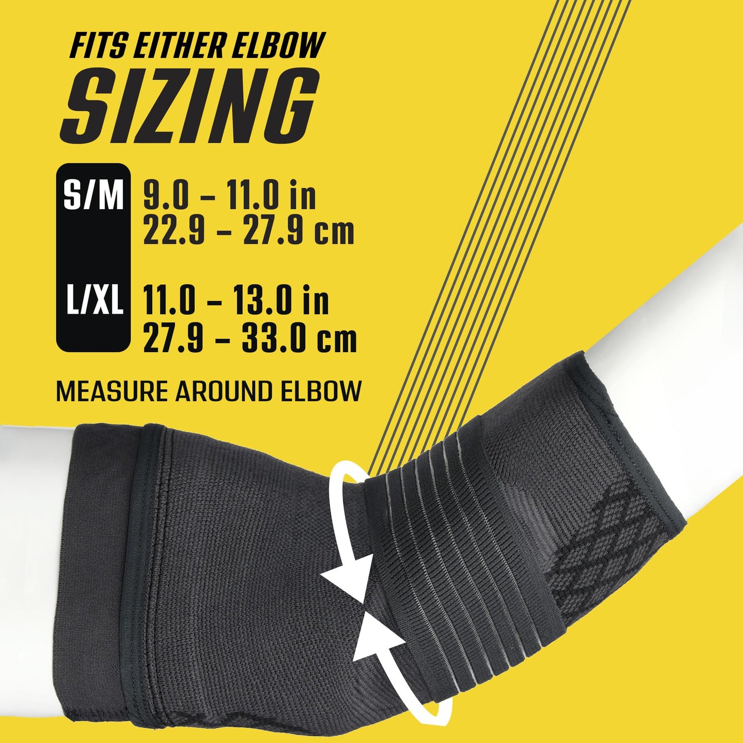 FUTURO™ Premium Compression Elbow Sleeve, with Wrap-Around Strap and Two Gel Pressure Pads, for Mild Tendonitis, Golfer’s Elbow, Tennis Elbow, Swelling, Sprains, and Strains, Large/XLarge