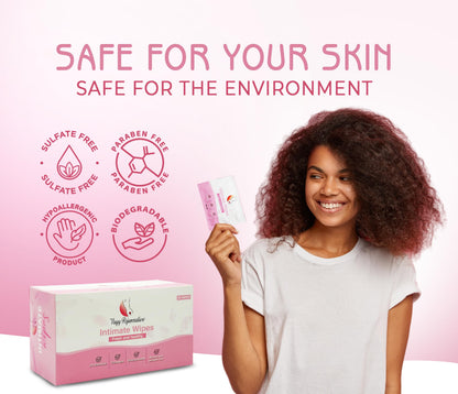 Vagy Rejuvenation Intimate Feminine Wipes – Hypoallergenic Wipes for Women with Aloe & Vitamin E – pH-Balanced, Biodegradable, Travel-Friendly – Feminine Hygiene Post-Workout & Daily Use (30 Count)