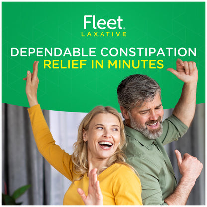 Fleet Laxative Saline Enemas for Constipation Relief for Adults, Fast and Effective, 2 Bottles per Pack, 4.5 Fl Oz Each, Pack of 6