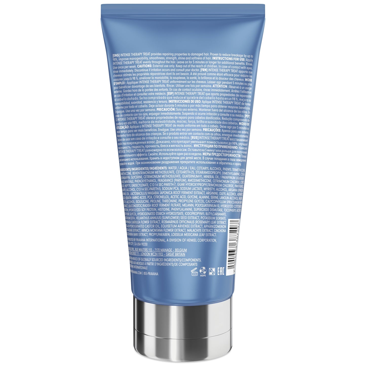 Pravana Intense Therapy Masque Treatment | Lightweight Repairing & Mending | Restores & Nourishes Damaged Hair | Reduces Breakage, Strengthens, Hydrates & Softens