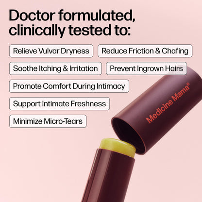 VMAGIC by Medicine Mama Lips Stick – Travel Size Organic Vulva Balm – Relieves Feminine Dryness, Itching, Burning, Redness, Irritation – Hormone Free – 15 ml - 3 Pack
