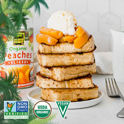 Native Forest Organic Peach Slices - Organic Peaches, Canned Peaches in Natural Juice, Sliced Peaches, Peaches Canned Fruit - 15 Ounce (Pack of 6)