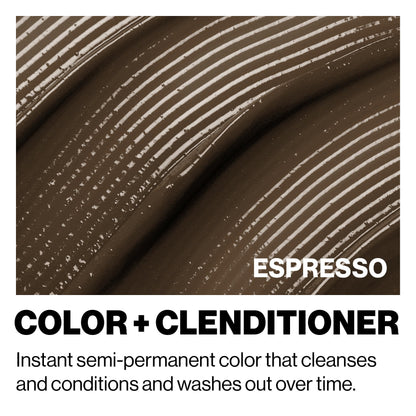 Keracolor Color + Clenditioner 3-in-1 Color-Depositing Conditioner, Gentle Cleansing Conditioner Infusing Semi-Permanent Hair Color, 9 Shades, 33.8 Fl Oz