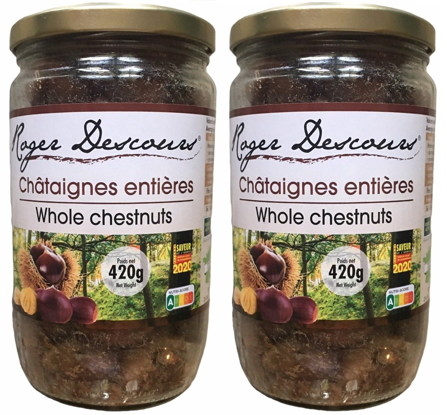 Whole Roasted French Chestnuts 14.8 Ounces Jar (14.8 Ounce (Pack of 2))